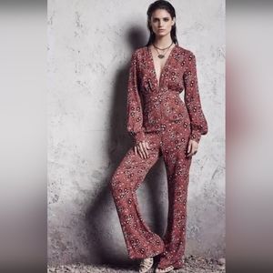 Free People Boho Vintage Floral Jumpsuit